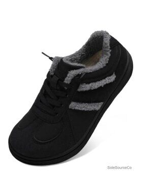 Women's Fleece-Lined Fashion Sneakers Warm Winter Shoes